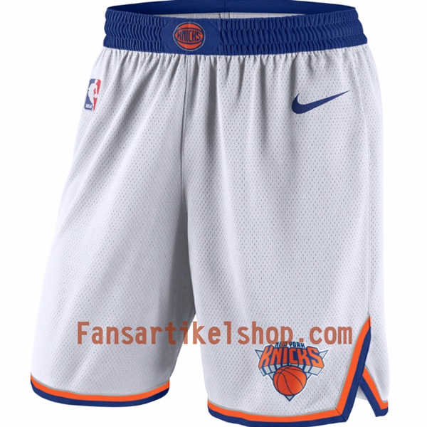 NBA New York Knick Herren Shorts Weiß Nike Swingman NBA New York Knick Herren Shorts Weiß Nike Swingman